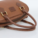 Burberry Handtas Leer Bruin Goud Auth ep15010-7