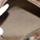 GUCCI GG Supreme Web Sherry Line Boston Bag PVC Beige Gold Auth ep15012-11