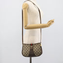 GUCCI GG Supreme Web Sherry Line Bag PVC Beige Gold 72 02 024 Auth ep15016-22