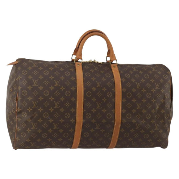 LOUIS VUITTON Monogram Keepall 60 Boston Bag M41422 LV Auth ep15018A