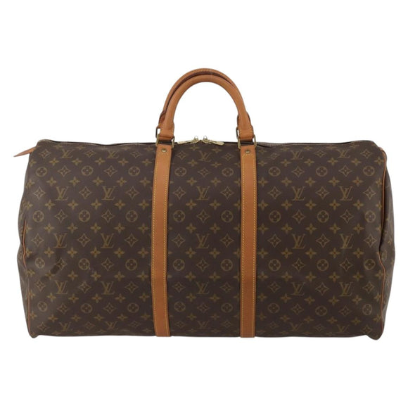 LOUIS VUITTON Monogram Keepall 60 Boston Bag M41422 LV Auth ep15018A