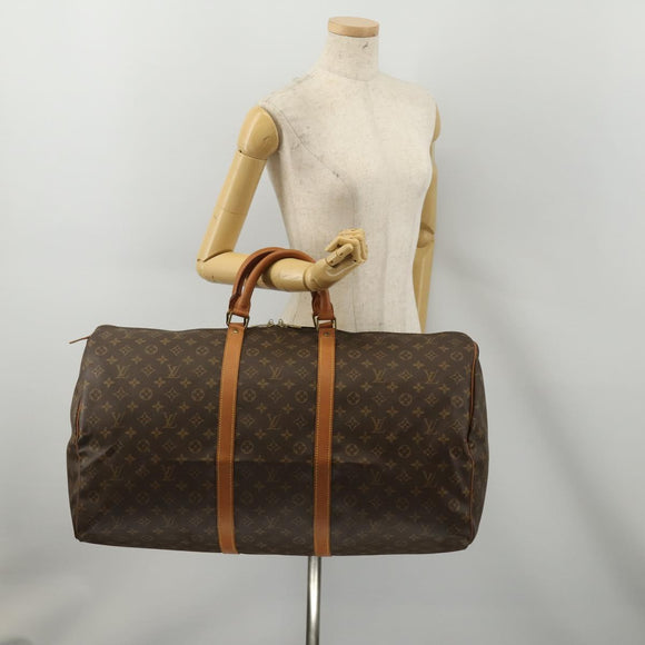 LOUIS VUITTON Monogram Keepall 60 Boston Bag M41422 LV Auth ep15018A