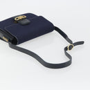 GUCCI Micro GG Canvas Shoulder Bag Navy Gold Auth ep15021A-7