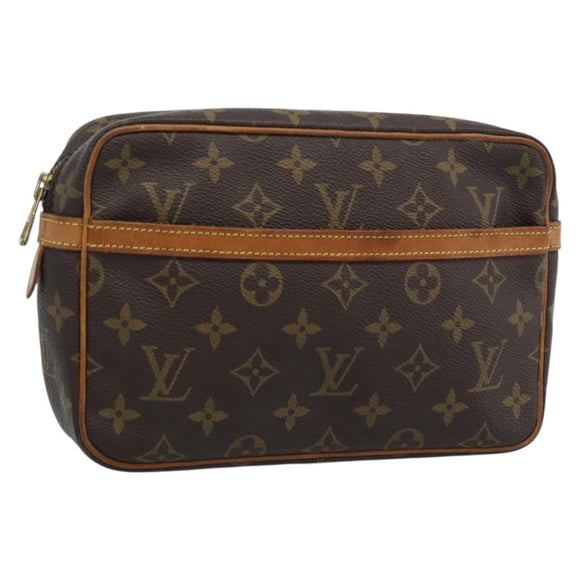 LOUIS VUITTON Monogram Compiegne 23 Clutch Bag M51847 LV Auth ep15023