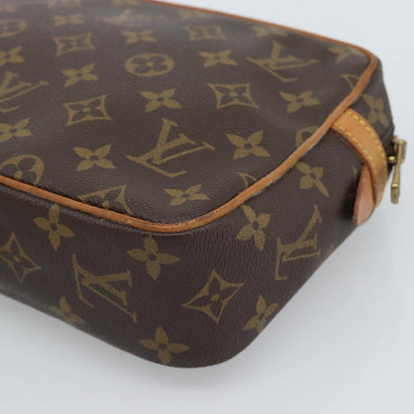 LOUIS VUITTON Monogram Compiegne 23 Clutch Bag M51847 LV Auth ep15023