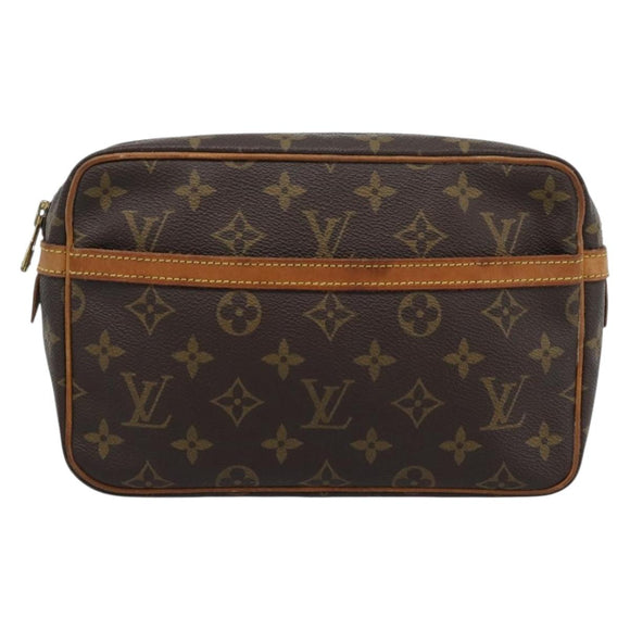 LOUIS VUITTON Monogram Compiegne 23 Clutch Bag M51847 LV Auth ep15023