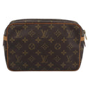 LOUIS VUITTON Monogram Compiegne 23 Clutch Bag M51847 LV Auth ep15023-2