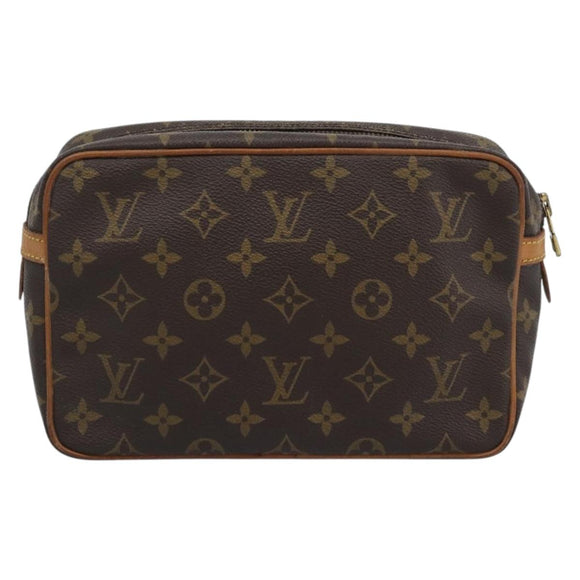 LOUIS VUITTON Monogram Compiegne 23 Clutch Bag M51847 LV Auth ep15023