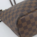 LOUIS VUITTON Damier Ebene Neverfull PM Tote Bag N51109 LV Auth ep15024-14