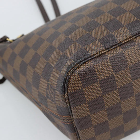 LOUIS VUITTON Damier Ebene Neverfull PM Tote Bag N51109 LV Auth ep15024