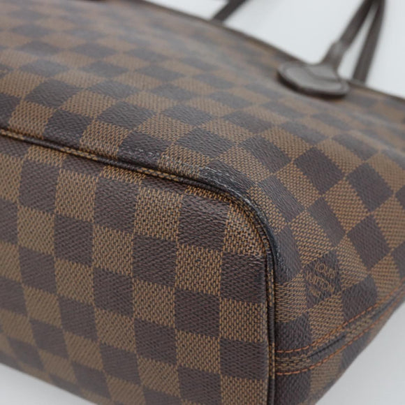 LOUIS VUITTON Damier Ebene Neverfull PM Tote Bag N51109 LV Auth ep15024