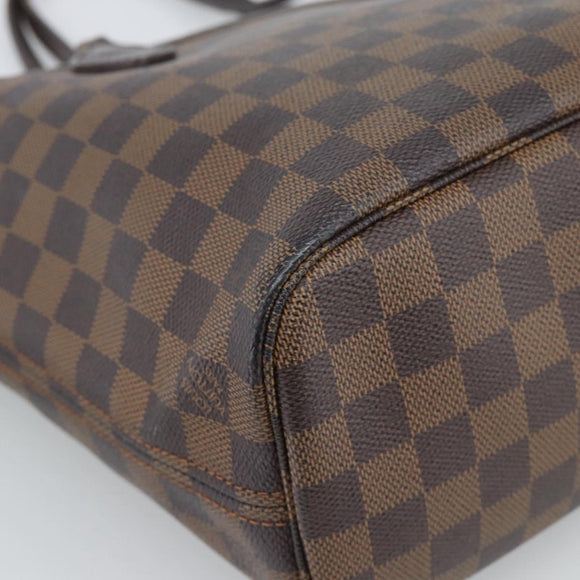 LOUIS VUITTON Damier Ebene Neverfull PM Tote Bag N51109 LV Auth ep15024