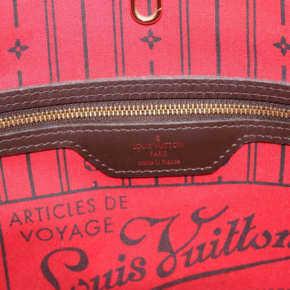 LOUIS VUITTON Damier Ebene Neverfull PM Tote Bag N51109 LV Auth ep15024