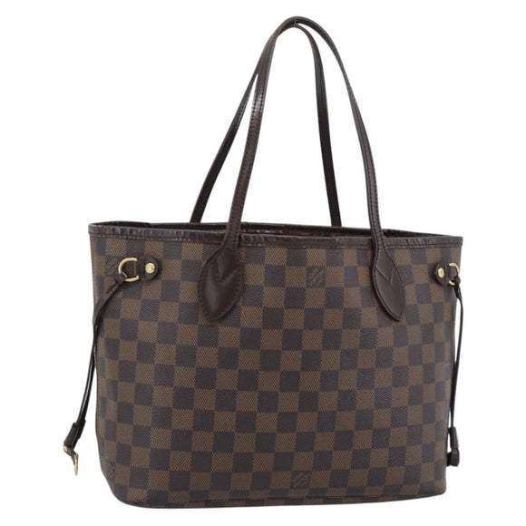 LOUIS VUITTON Damier Ebene Neverfull PM Tote Bag N51109 LV Auth ep15024