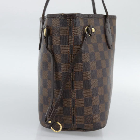 LOUIS VUITTON Damier Ebene Neverfull PM Tote Bag N51109 LV Auth ep15024