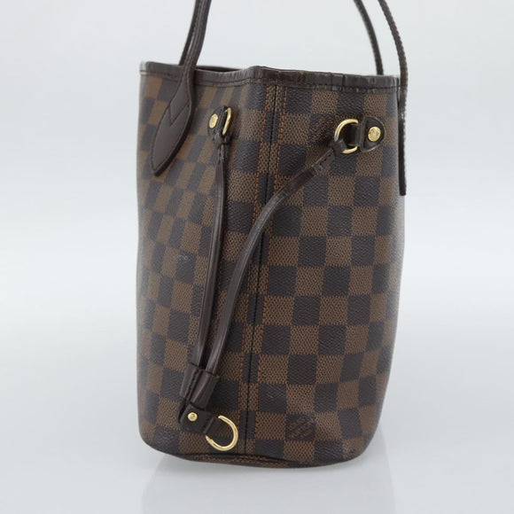 LOUIS VUITTON Damier Ebene Neverfull PM Tote Bag N51109 LV Auth ep15024