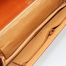 GUCCI Clutch Bag Leather Brown Gold Auth ep15027A-10