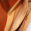 GUCCI Clutch Bag Leather Brown Gold Auth ep15027A-12