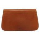 GUCCI Clutch Bag Leather Brown Gold Auth ep15027A-2