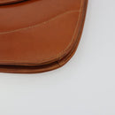 GUCCI Clutch Bag Leather Brown Gold Auth ep15027A-7