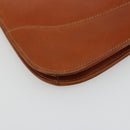 GUCCI Clutch Bag Leather Brown Gold Auth ep15027A-14