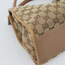 GUCCI GG Canvas Jackie Shoulder Bag Beige Silver 01719 Auth ep15028-11