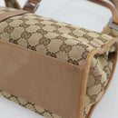 GUCCI GG Canvas Jackie Shoulder Bag Beige Silver 01719 Auth ep15028-12