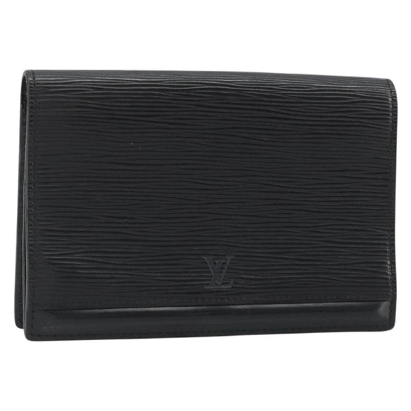 LOUIS VUITTON Epi Pochette Ceinture Waist Bag Black M52602 LV Auth ep15030