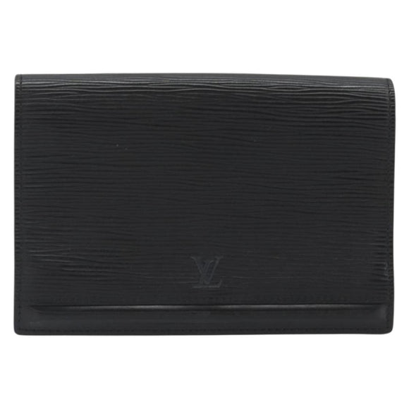 LOUIS VUITTON Epi Pochette Ceinture Waist Bag Black M52602 LV Auth ep15030
