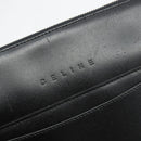 CELINE Schoudertas Leer Zwart Zilver Auth ep15031-17