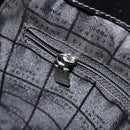 CELINE Schoudertas Leer Zwart Zilver Auth ep15031-22