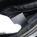 CELINE Schoudertas Leer Zwart Zilver Auth ep15031-12