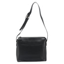 CELINE Schoudertas Leer Zwart Zilver Auth ep15031-13