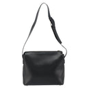 CELINE Schoudertas Leer Zwart Zilver Auth ep15031-2