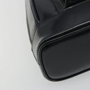GUCCI Bamboo Shoulder Bag Enamel Black Gold 003 2113 0127 Auth ep15033-11