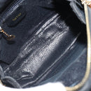 GUCCI Bamboo Shoulder Bag Enamel Black Gold 003 2113 0127 Auth ep15033-16