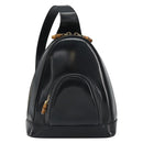 GUCCI Bamboo Shoulder Bag Enamel Black Gold 003 2113 0127 Auth ep15033-2