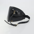 GUCCI Bamboo Shoulder Bag Enamel Black Gold 003 2113 0127 Auth ep15033-7