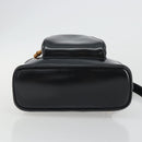 GUCCI Bamboo Shoulder Bag Enamel Black Gold 003 2113 0127 Auth ep15033-5