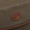 GUCCI Shoulder Bag PVC Canvas Beige Gold Auth ep15035-17