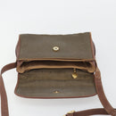 GUCCI Shoulder Bag PVC Canvas Beige Gold Auth ep15035-10