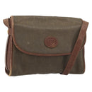 GUCCI Shoulder Bag PVC Canvas Beige Gold Auth ep15035-1
