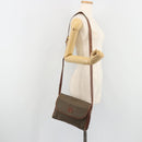 GUCCI Shoulder Bag PVC Canvas Beige Gold Auth ep15035-25