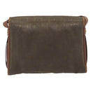 GUCCI Shoulder Bag PVC Canvas Beige Gold Auth ep15035-2