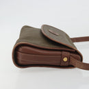 GUCCI Shoulder Bag PVC Canvas Beige Gold Auth ep15035-3