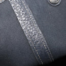 HERMES Garden Party PM Hand Bag Canvas Black Silver Auth ep15036-18