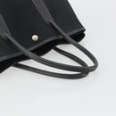 HERMES Garden Party PM Hand Bag Canvas Black Silver Auth ep15036-7