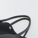 HERMES Garden Party PM Hand Bag Canvas Black Silver Auth ep15036-8