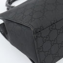 GUCCI GG Canvas Bamboo Hand Bag Nylon Black Silver 002 1010 Auth ep15037-16