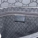GUCCI GG Canvas Bamboo Hand Bag Nylon Black Silver 002 1010 Auth ep15037-10